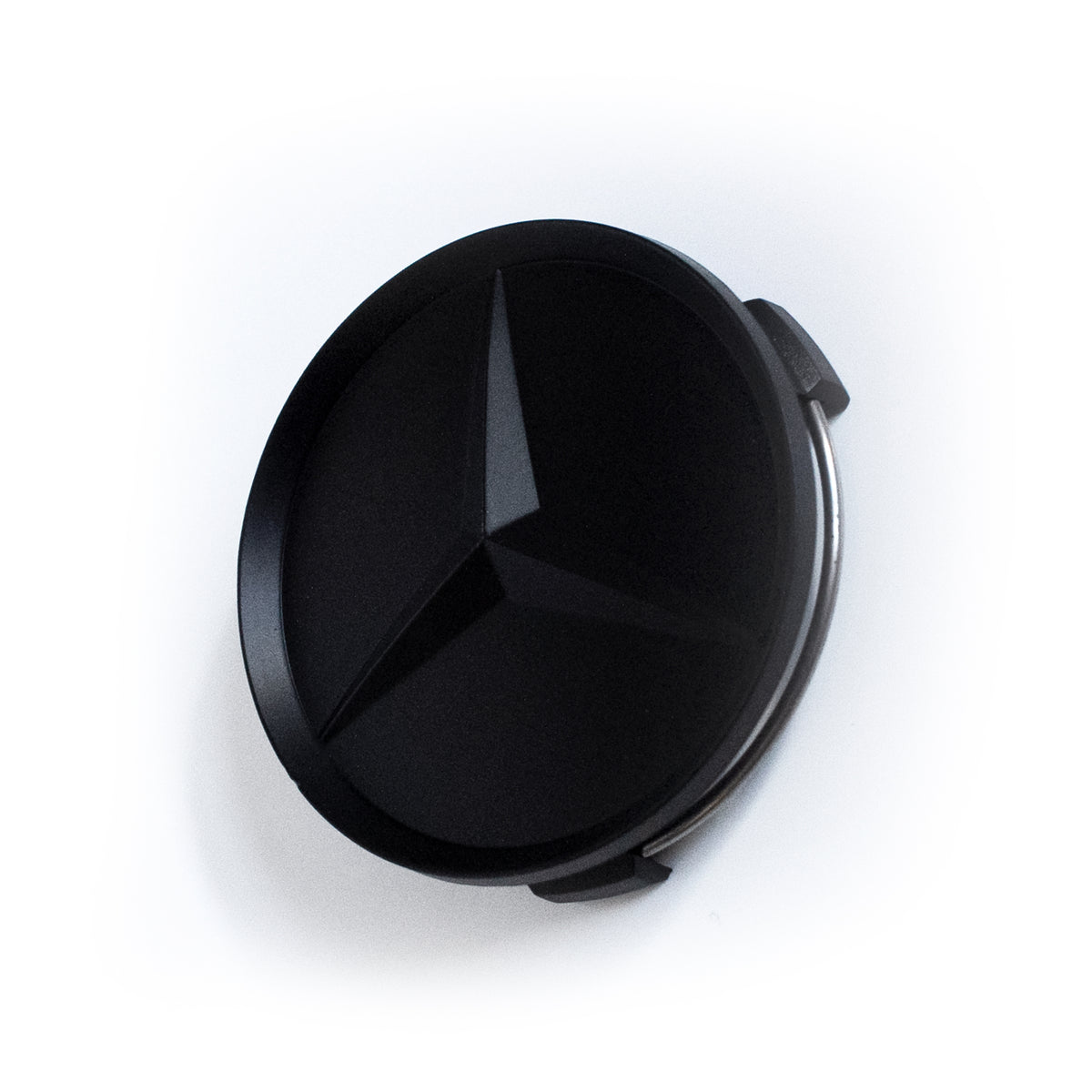 4X 75mm Matte Black Mercedes Benz Wheel Center Caps | 6 Side Auto