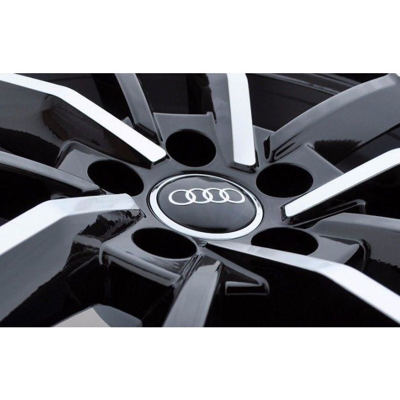 thumbnail image 2 of 4pcs 60mm S LINE RS Wheel Sticker Center Hub Cap Cover Emblem Car Styling For Au 2 of 10