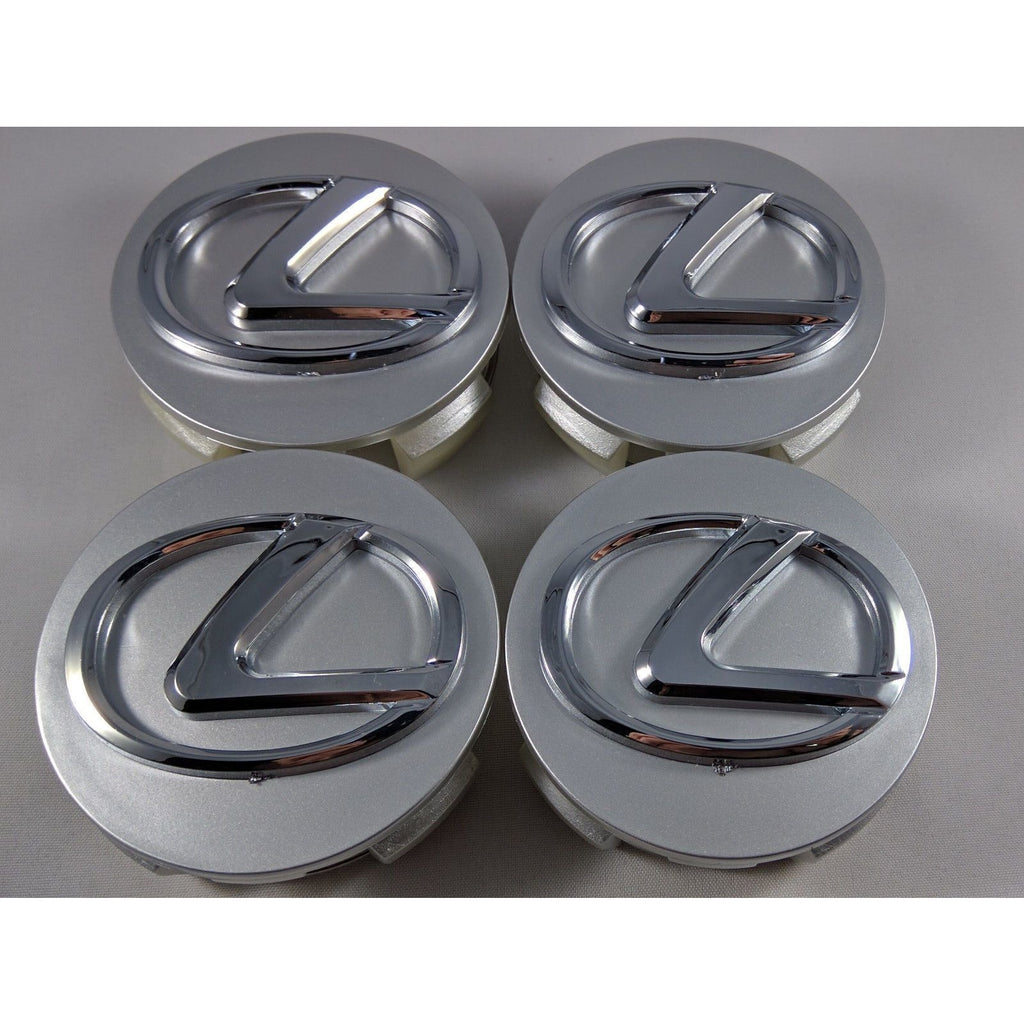 thumbnail image 2 of Set Of 4 Glossy Black Lexus Wheel Center Hub Caps – 62mm Rim Cover OEM Style 2 of 4