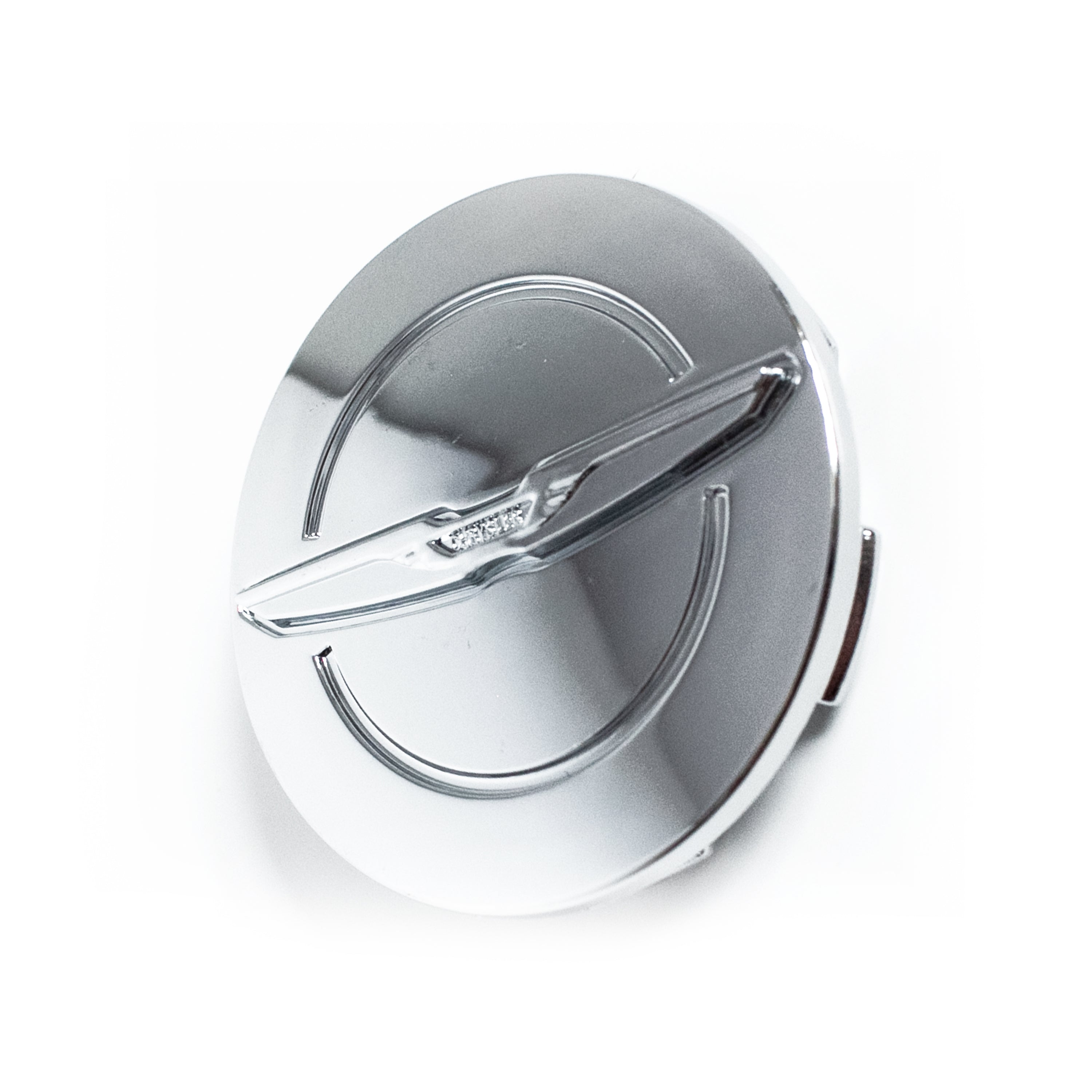 4x 64mm Chrysler Chrome Wheel Center Caps