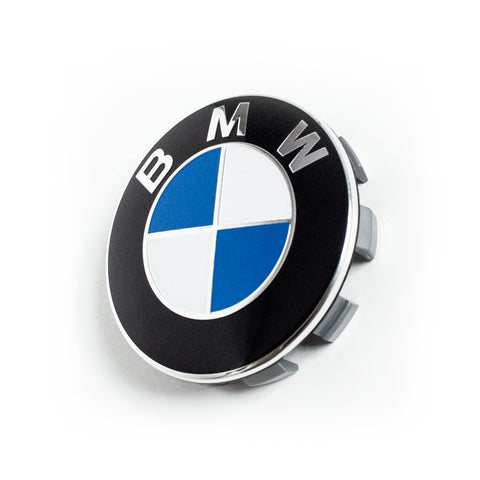 BMW Wheel Center Caps Set of 4 , 68mm BMW Rim Center Hub Caps for All Models with BMW Wheels Logo Blue & White Part# 36136783536 - 6 Side Auto