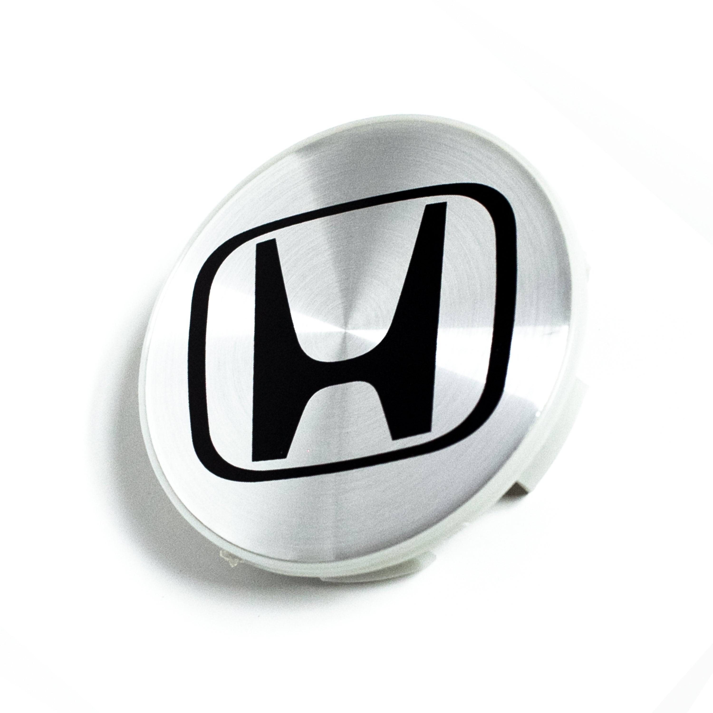 4x 58mm Honda Chrome Finish Wheel Center Caps
