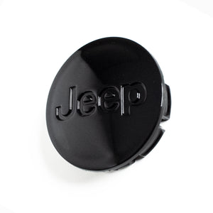 4x 56mm Jeep Black Wheel Center Caps - 6 Side Auto