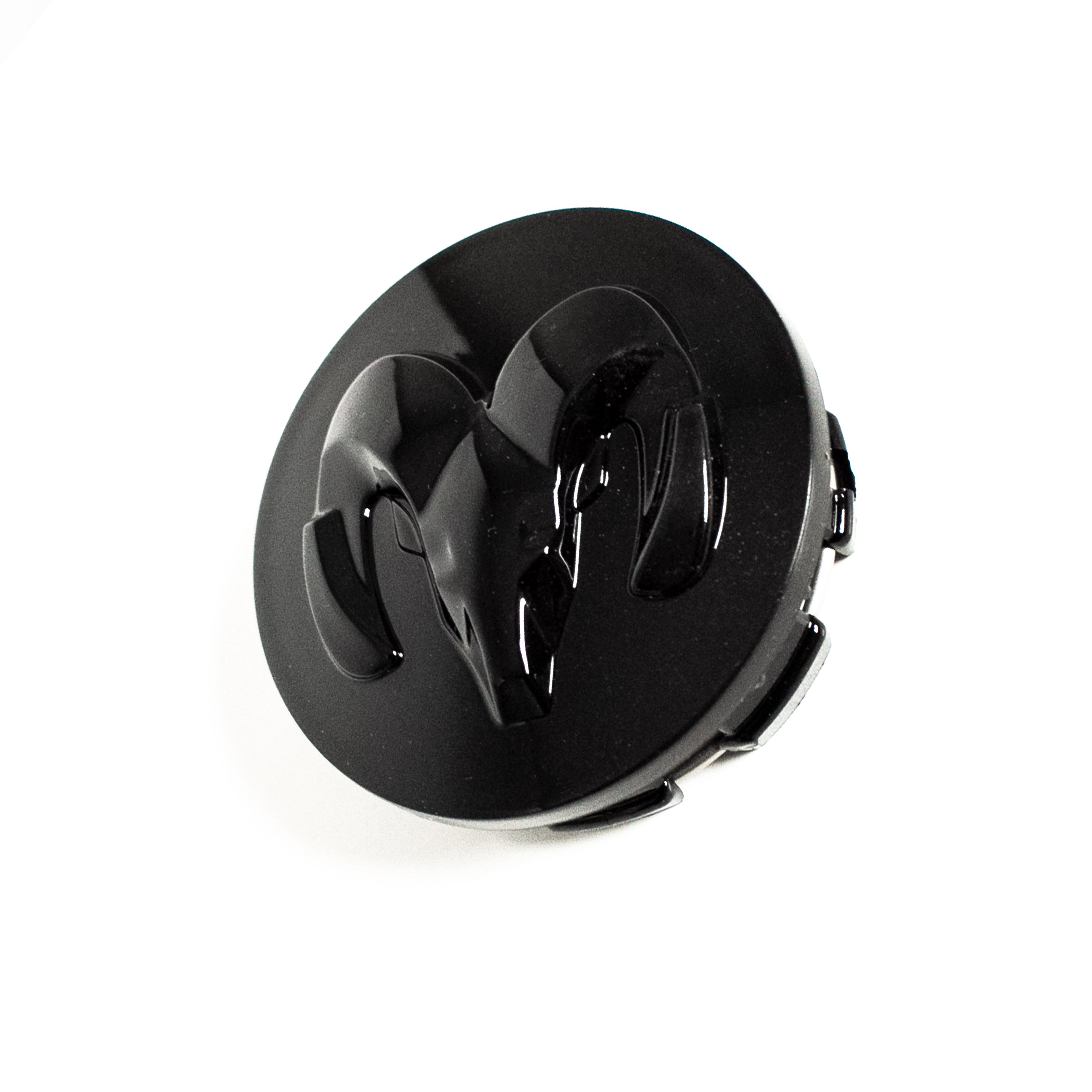 4x 64mm Black Dodge Ram Wheel Center Caps