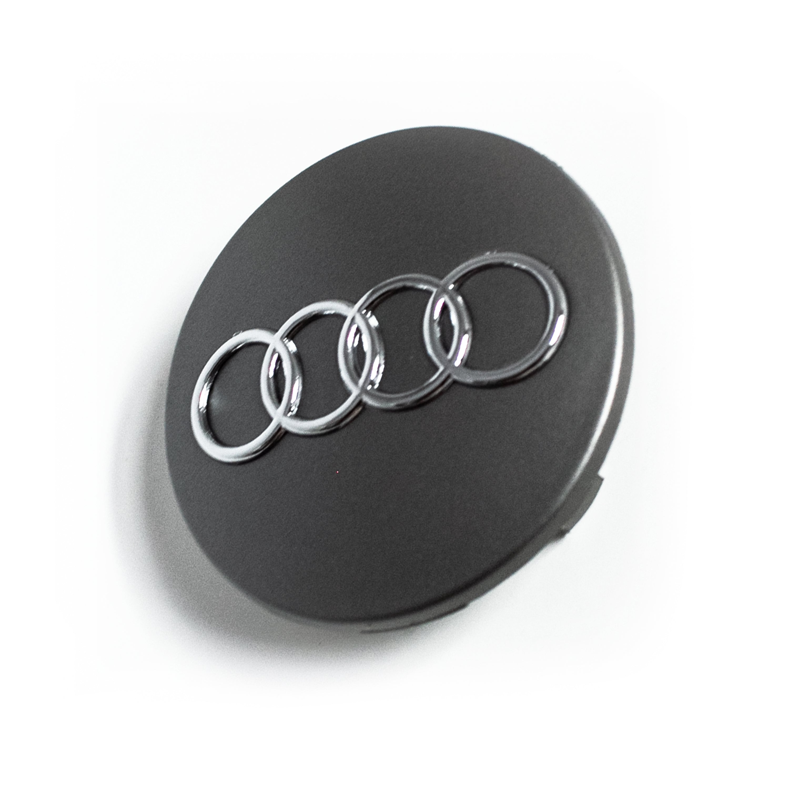 4PCS 68mm Black Audi Wheel Center Caps Fits C58834 Audi A3, A4, A5