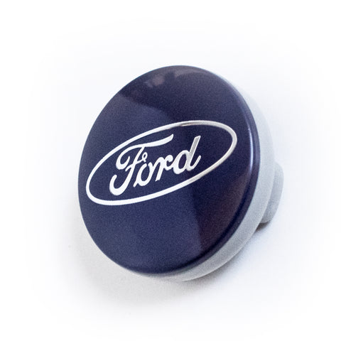 4x 54mm Ford Blue Wheel Center Caps - 6 Side Auto