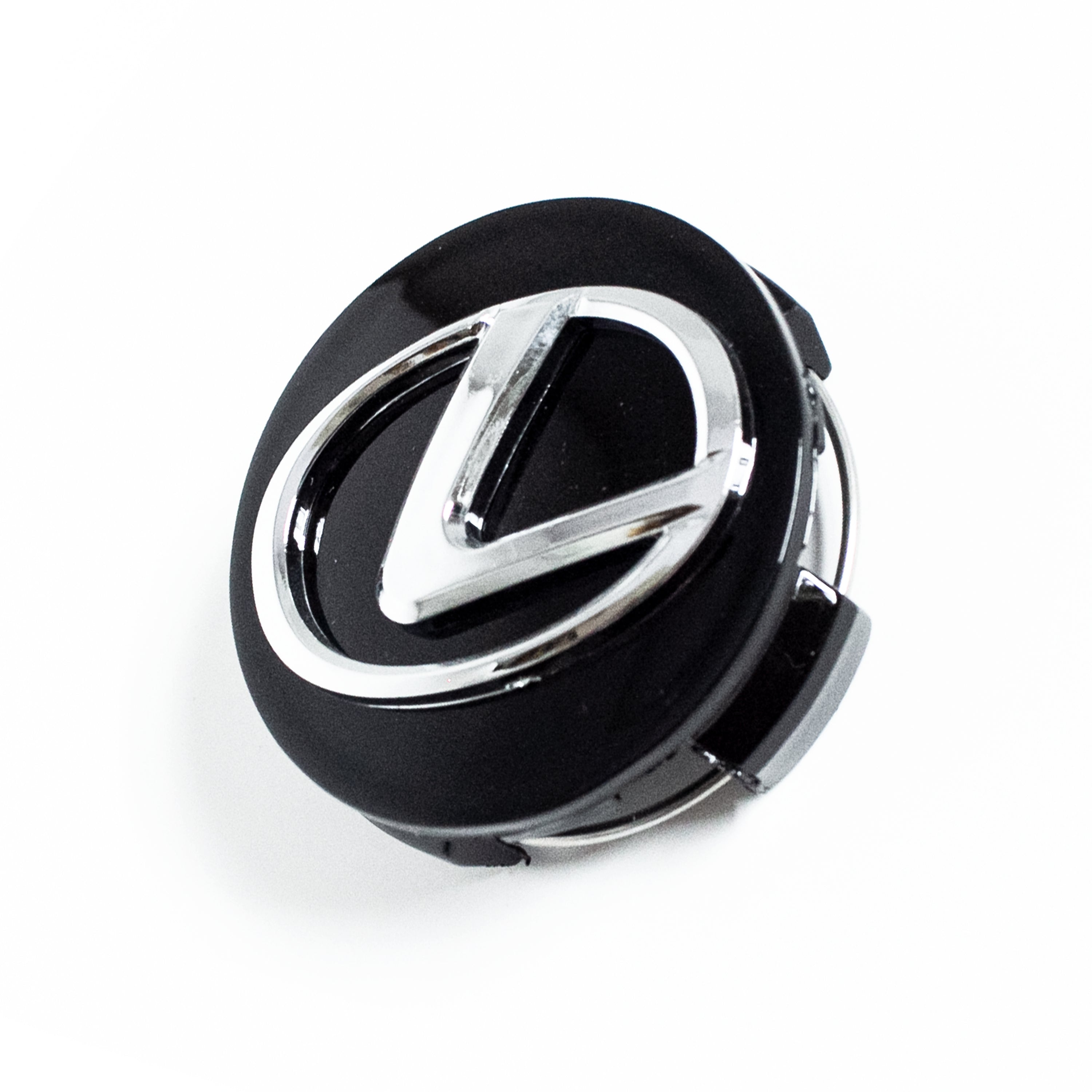 4x 62mm Lexus Glossy Black Wheel Center Caps | 6 Side Auto