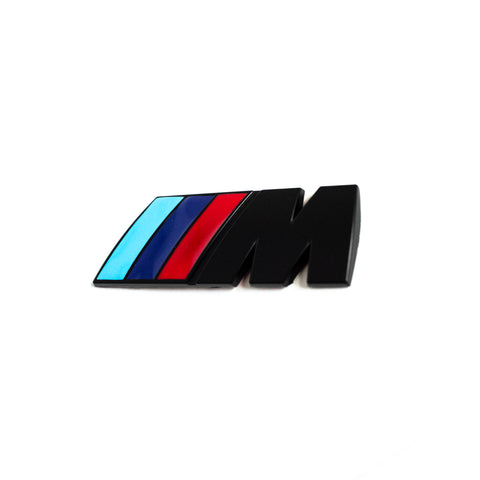 BMW Black Metal ///M-SPORT EMBLEM LOGO BADGE M-TECH Matte Finish Universal Fit - 6 Side Auto