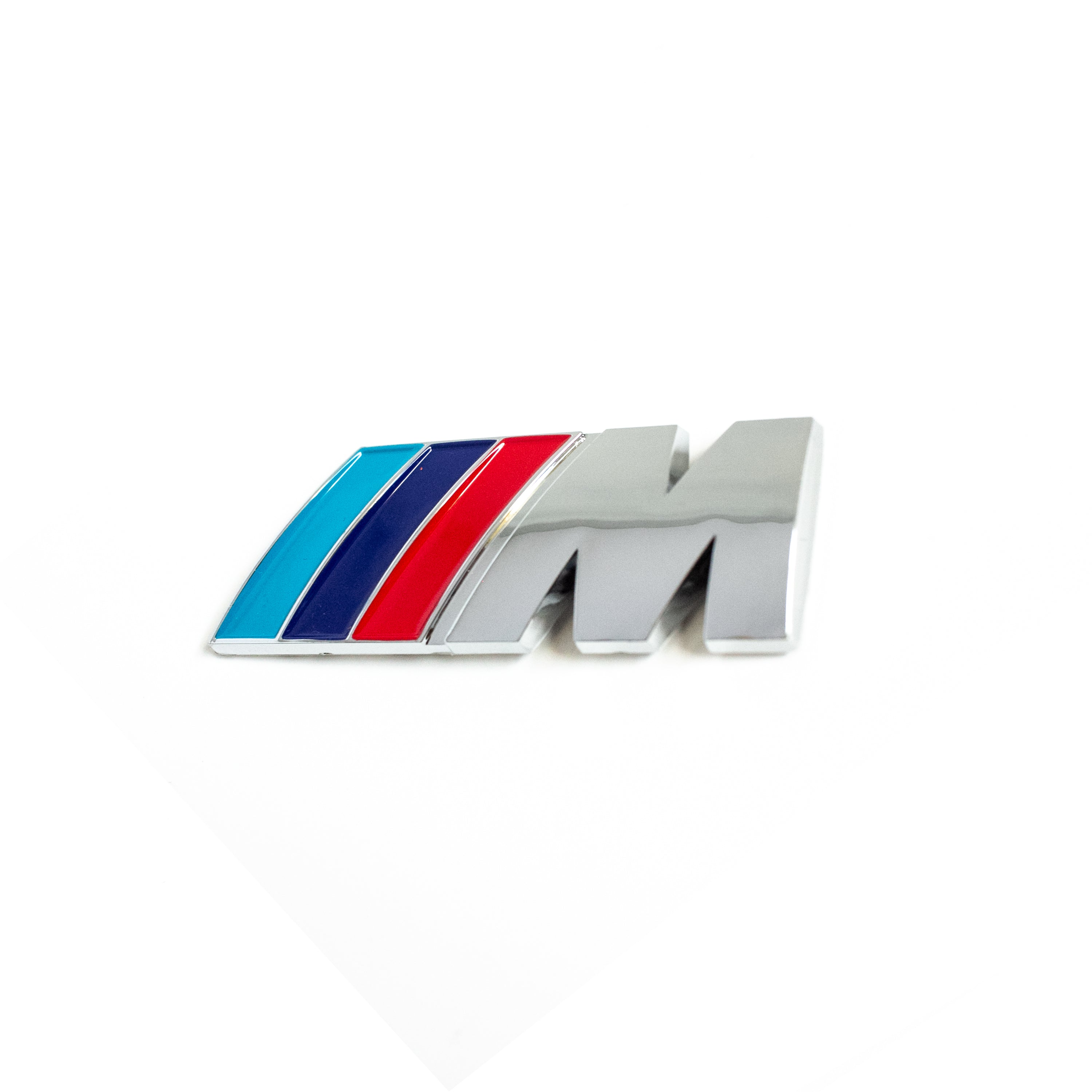 BMW ///M-SPORT EMBLEM LOGO BADGE M-TECH Chrome Universal Fit Side