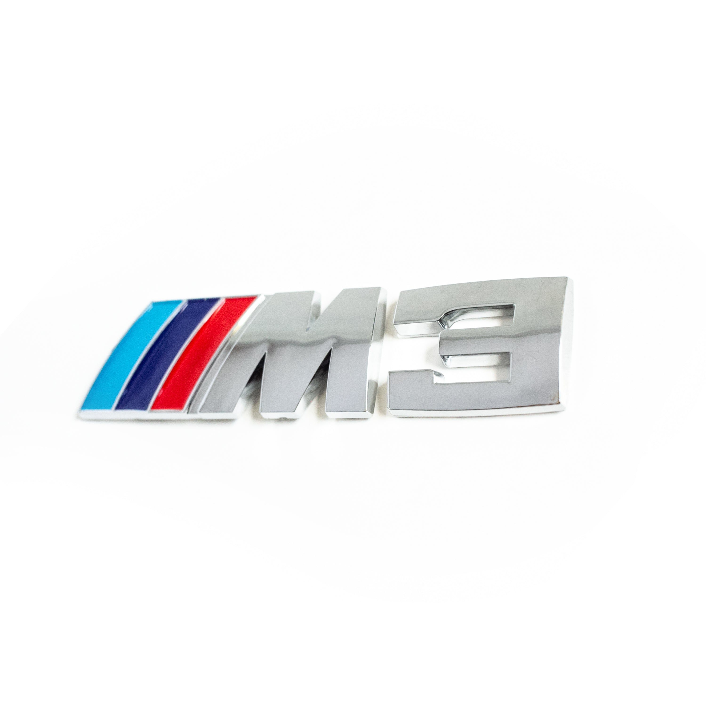 Logo Emblem Pour BMW M Et MX Serie Side/Wing(M3 ARGENT)