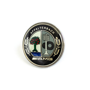 Mercedes Benz Affalterbach Colored AMG Mount Front Hood Emblem Badge Ornament Logo 2048170616  57mm - 6 Side Auto
