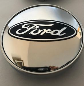 4x 60mm Ford Chrome Wheel Center Caps 2 3/8" - 6 Side Auto
