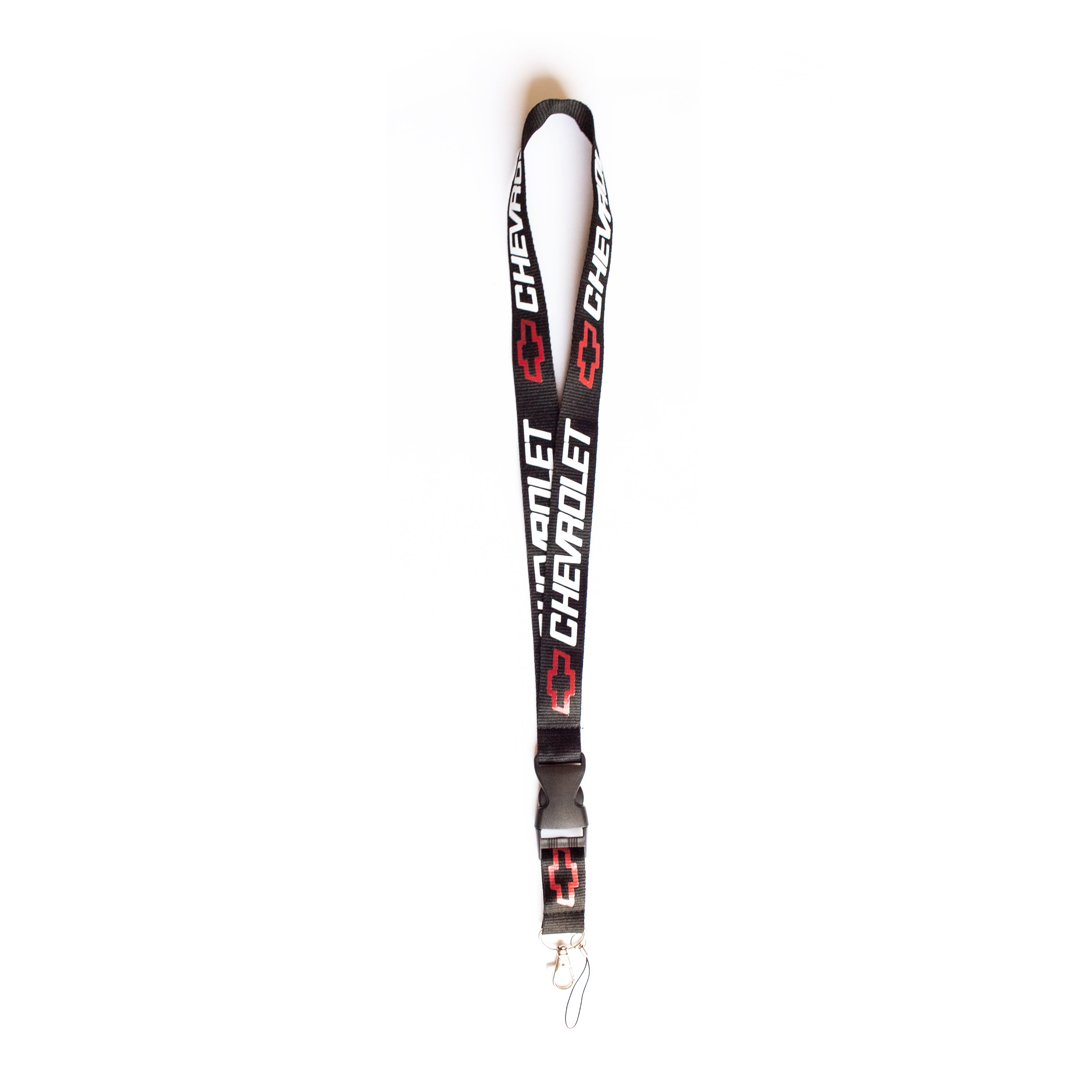 Plasticolor Chevy Black & Yellow ID Holder Lanyard With Detachable Key Chain