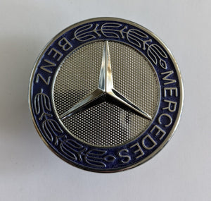 Mercedes Benz Flat Mount Hood Emblem Badge Ornament Logo 2048170616  57mm - 6 Side Auto