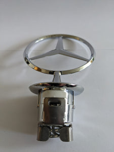 Mercedes Benz Badge A2218800086 S C E Class Hood Star Logo Chrome Emblem Flat Mount Hood Emblem Badge Ornament Logo - 6 Side Auto