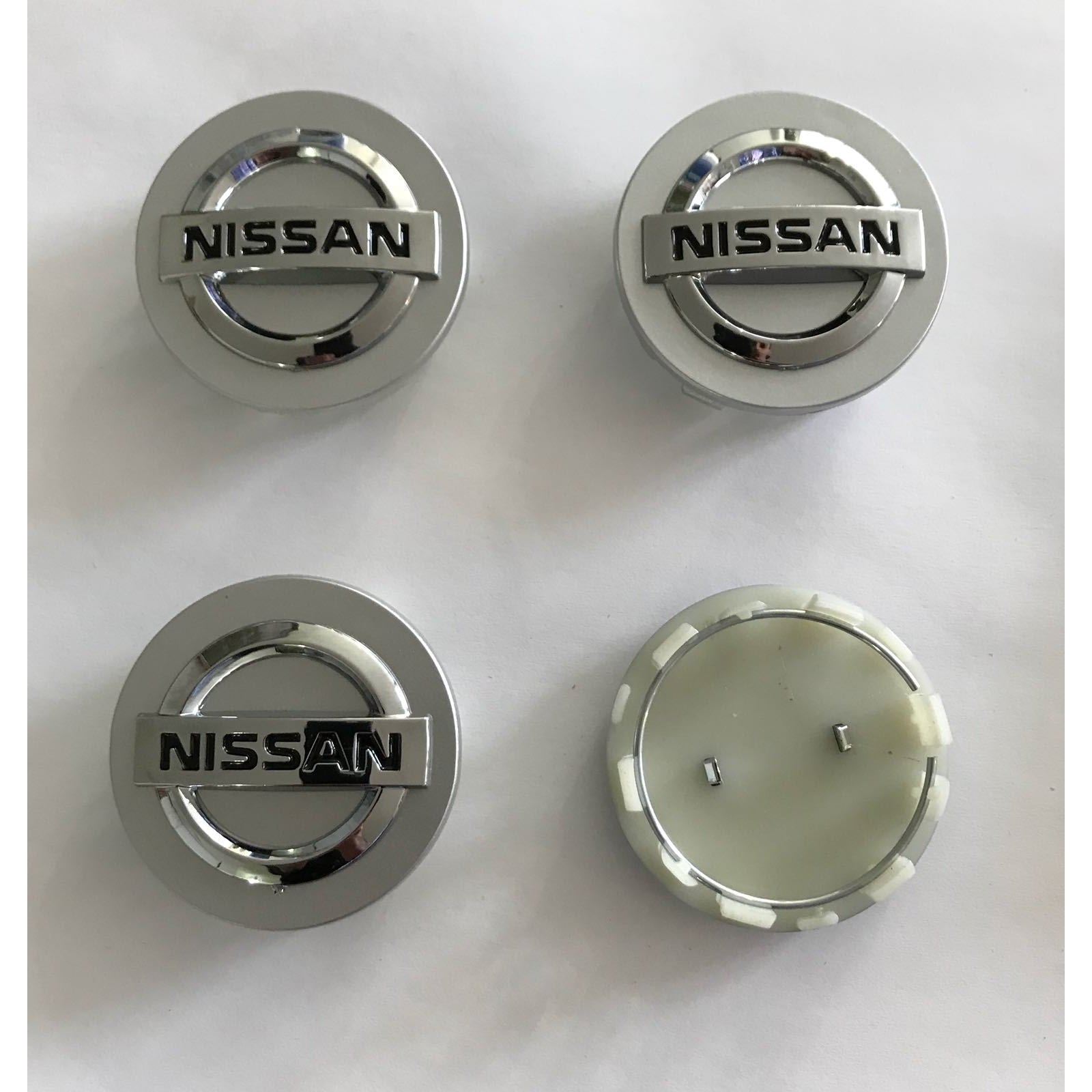 4pcs 54 mm Car Nissan Logo Wheel Center Caps Cover Auto Metal+Plastic