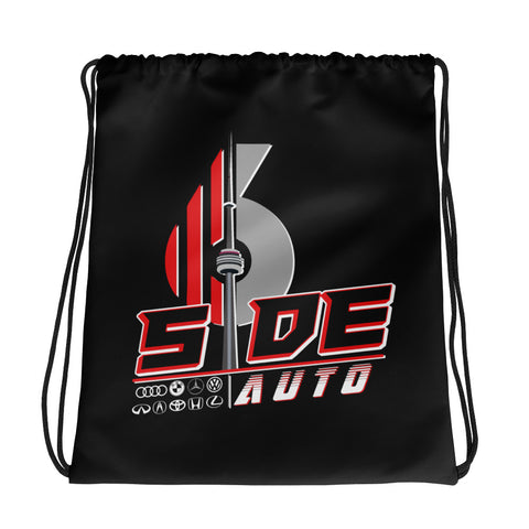 6sideauto - Black - Drawstring bag - 6 Side Auto